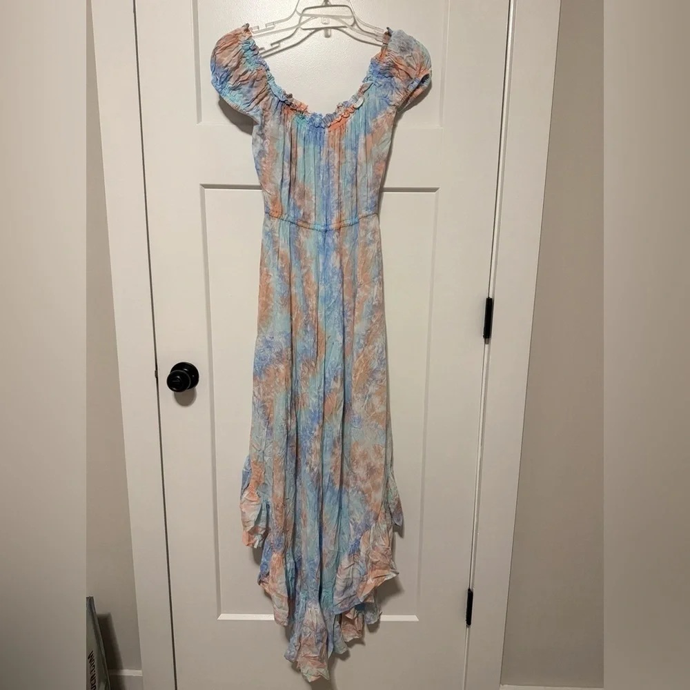 Tiara Hawaii riveria dress off the shoulder tyedye